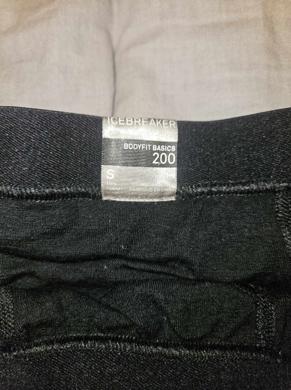 Icebreaker Men's Bodyfit Basics 200 Gm Long Johns -Small Black